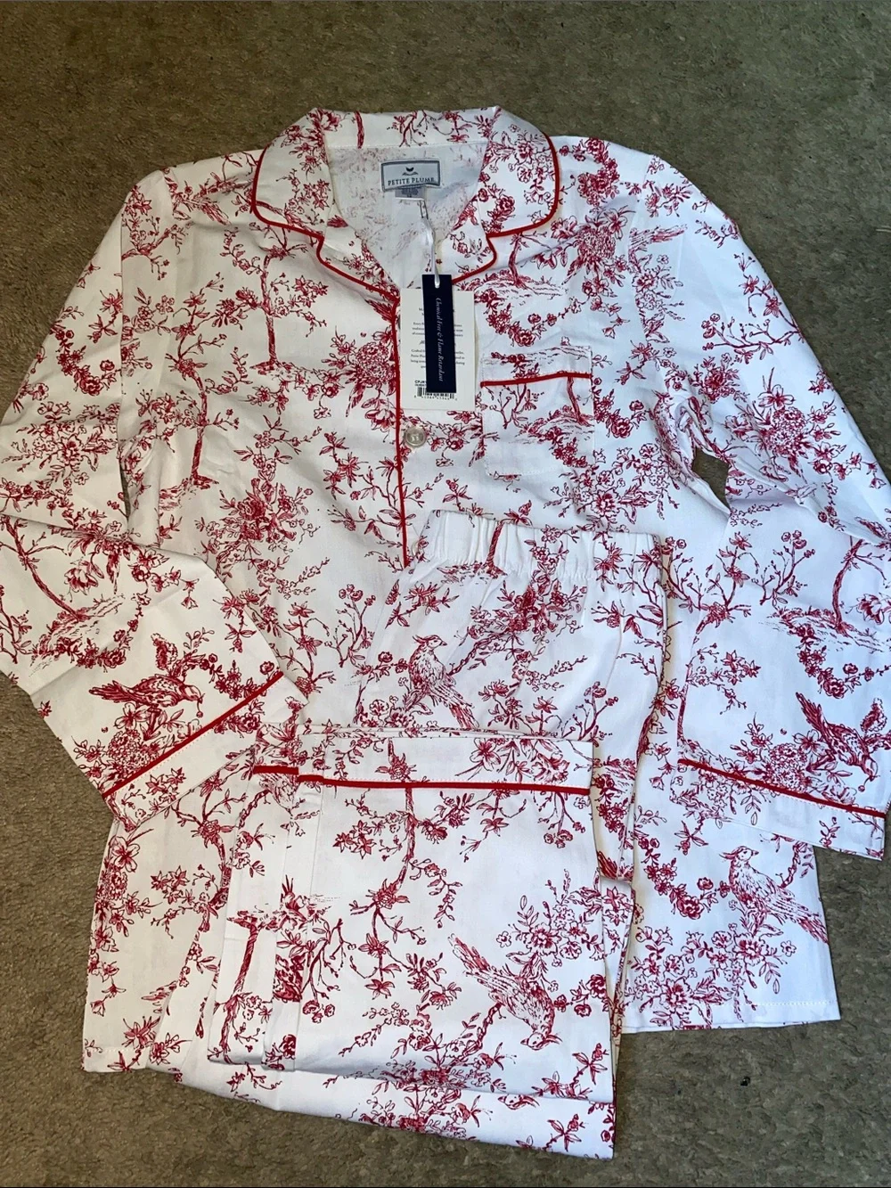 Girl timeless took twill Pajama Set - Petit Bateau